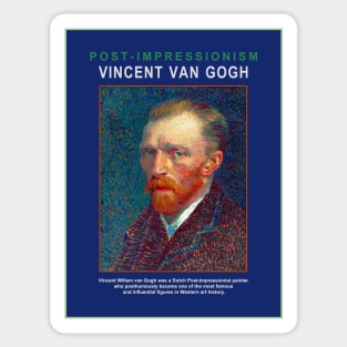 Vincent van Gogh Poster Design Sticker